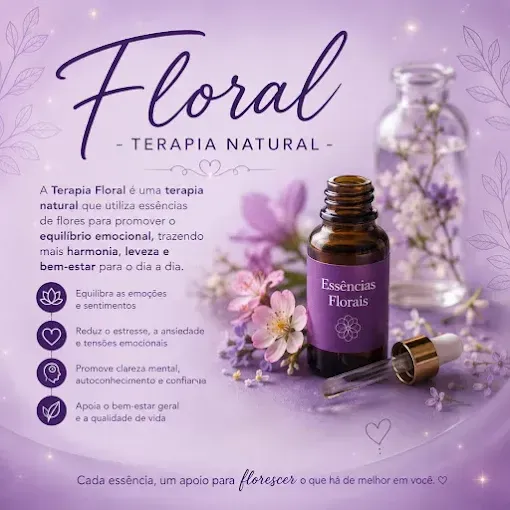 Frasco de essências florais